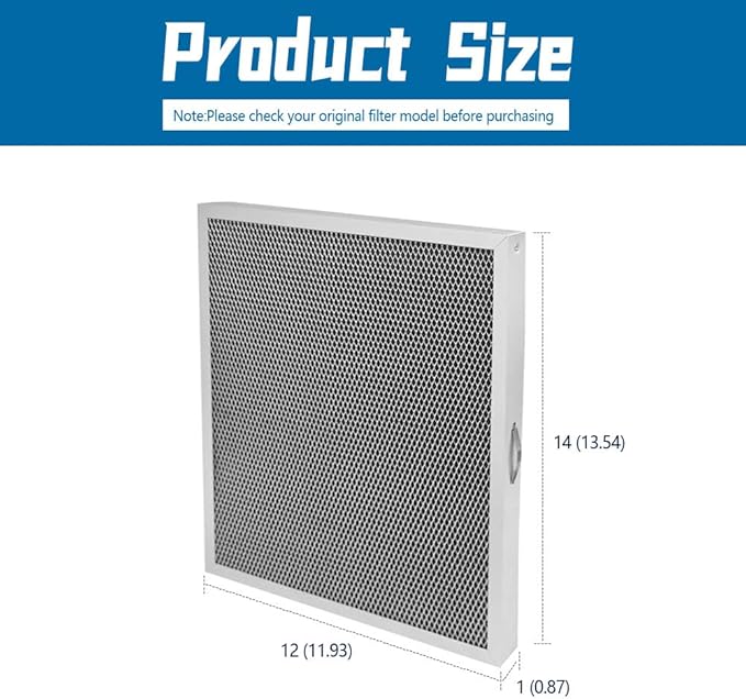 5881 Filter 2PC 14x12x1 Fit for Aprilaire E080 E100 8192A Dehumidifier & Dehumidifying Ventilator Washable MERV 8 Replacement - Image 7