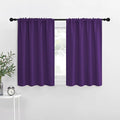 NICETOWN RV Blackout Curtains for Camper Windows, Kitchen Curtains Blackout Drapes & Curtains, Energy Smart Window Treatment Curtain Panels for Bedroom (Royal Purple, 42 in x 36 in (W x L), Set of 2) by NICETOWN