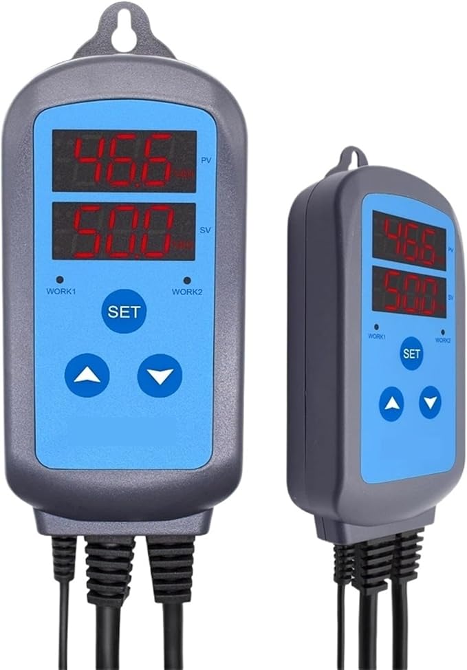 IHC-200 Pre-Wired Digital Dural Stage Humidity Controller, Dehumidification Humidifaction Control for Humidifier and Fan(EU Socket) - Image 2