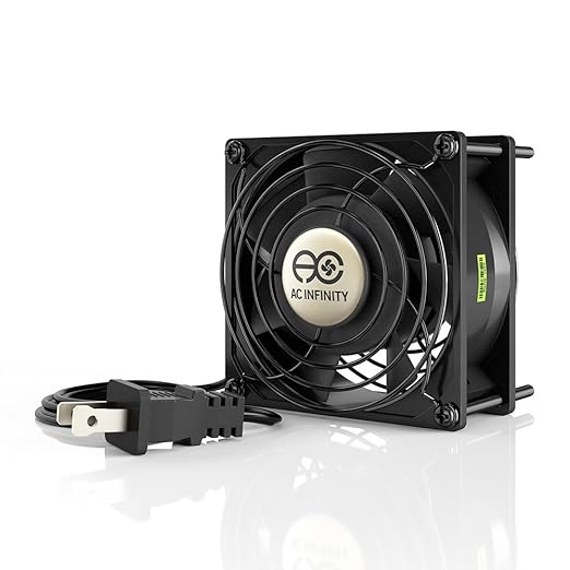 AC Infinity AXIAL 9238, Muffin Fan, 120V AC 92mm x 38mm High Speed, for DIY Cooling Ventilation Exhaust Projects by ACInfinity