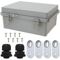 MAKERELE Large Junction Box Waterproof IP67 Plastic Outdoor Electrical Box and 3/4" NPT*2 Enclosure with Mounting Plate Suitable for Various Projects(16.1"*12.2"*7.1") by MAKERELE