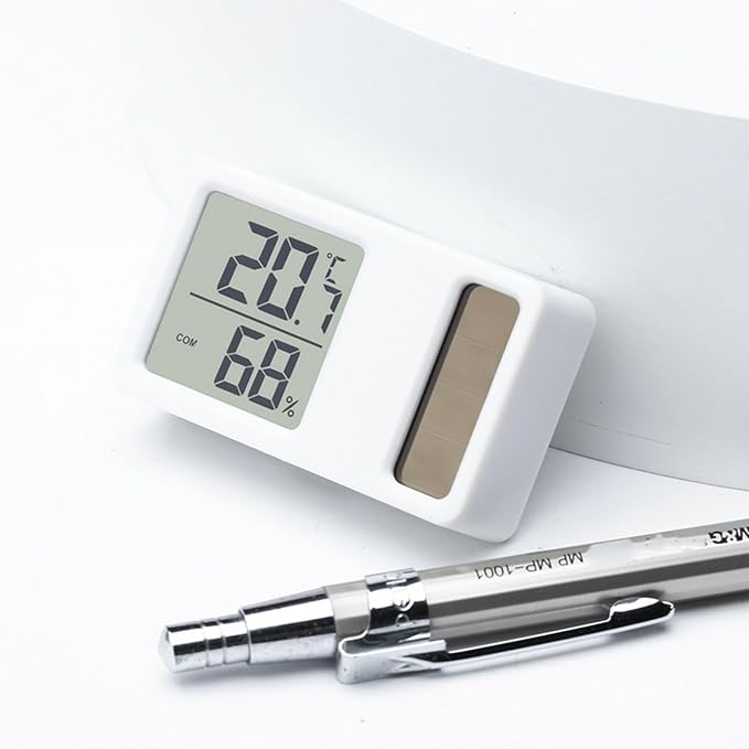 Thermometers Hygrometer Solar Power Desktop Temperature Humidity Meter Gauge With LCD Display For Home Baby Room Office - Image 7
