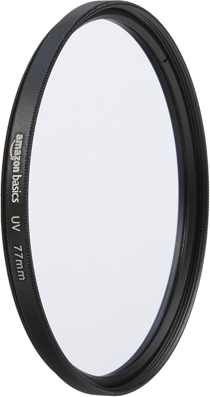 Amazon Basics UV Protection Camera Lens Filter, Scratch Resistant, Photography Filter, 77mm by AmazonBasics