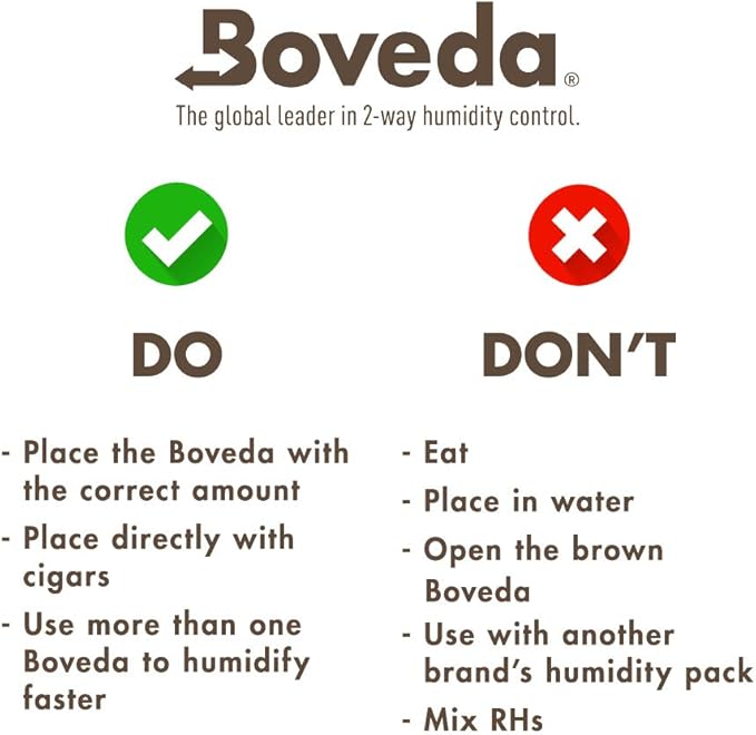 Boveda 69% Two-Way Humidity Control Pack For Large Wood Humidifier Boxes & Plastic or Electric Coolers – Size 320– Single – Moisture Absorber – Humidifier Pack – Individually Wrapped Hydration Packet - Image 7