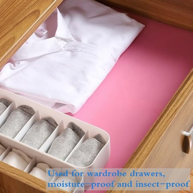 Shelf Liner, Drawer Liners for Kitchen,Non Adhesive Water Resistant, Strong Grip,Easy Clean and Trim, Smooth Surface Liners for Kitchen Cabinets, Shelves, Pantry（17 inches x 60 inches） - Image 2