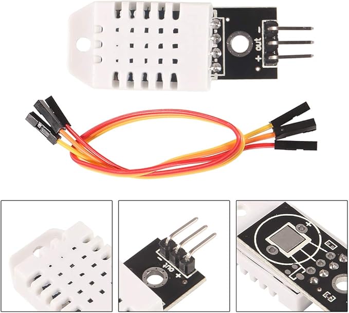 6pcs DHT22/AM2302 Digital Temperature and Humidity Sensor Module Temperature Humidity Monitor Sensor Replace SHT11 SHT15 for Arduino Electronic Practice DIY (DHT22) - Image 3