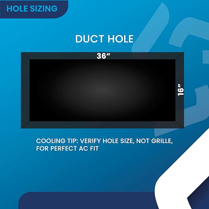 36x16 Inch (Duct Opening) Air Return Vent Cover Decorative – Premium Aluminum AC Vent Cover for Ceiling & Wall, Rustproof Grille, Ideal for Home HVAC Grille, Durable & Easy to Install by ACLAMINAIRE - Image 8