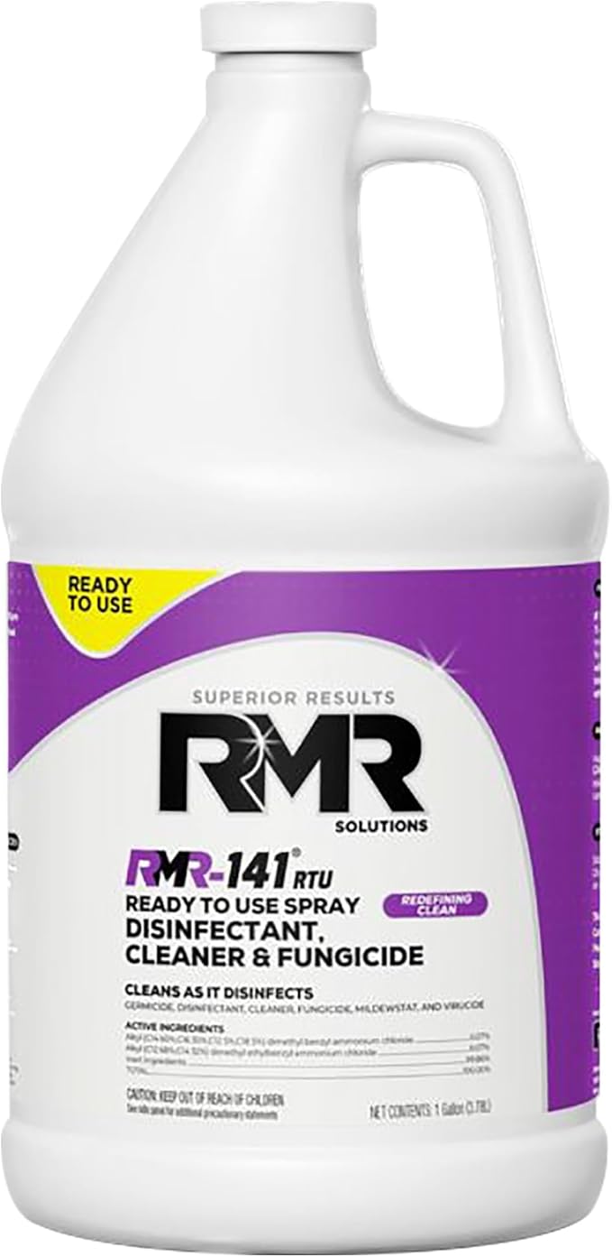 RMR-141 EPA Registered Mold and Mildew Killer, Eliminates Odors, Removes Mold, Mildew, Bacteria, and Viruses, 1 Gallon Bottle by RMRBrands