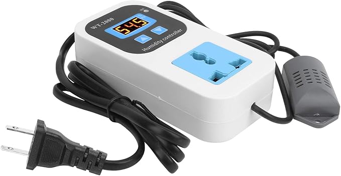 Fafeicy WT2000 Digital Humidity Controller for Humidifier Dehumidifier, 0-99% RH Range, 110-220V, ABS Material, 10A Capacity, US Plug - Image 4