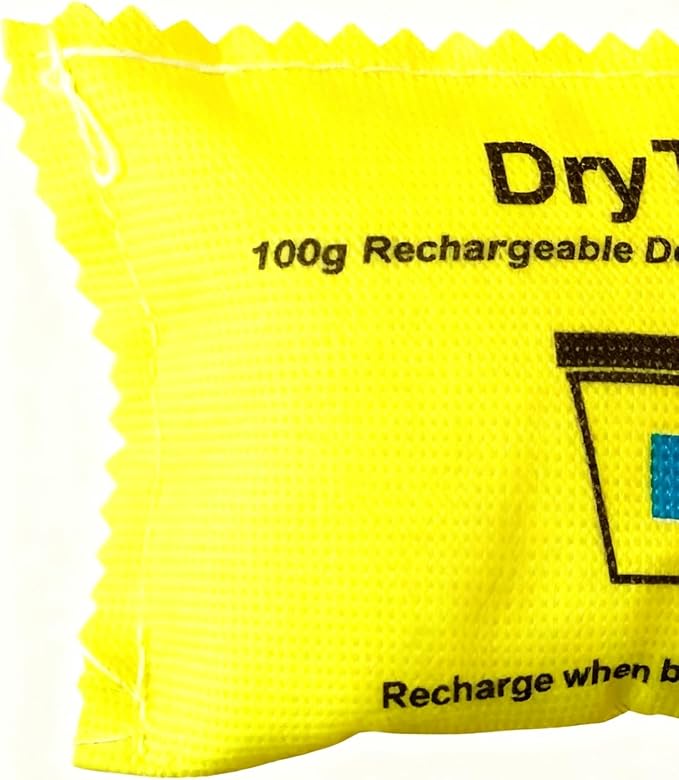 Rechargeable Desiccant Pack, With Effective Moisture Control, 100g, Reusable Moisture Absorber, Dehumidifier Bags, Protects Valuables And Belongings, For Bookshelf, Home, Drawers, Cabinet, Fridge - Image 8