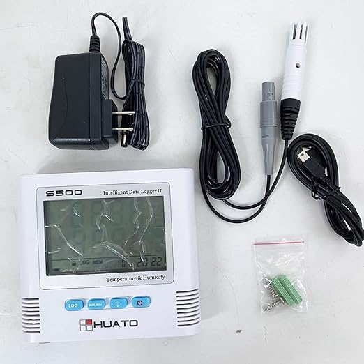 Channel Temperature Humidity Data Logger Recorder LCD Display USB Datalogger Thermometer Hygrometer Meter with 3 Meters Cable Enternal Sensor 4,3000 Points Storage Automatic Record Function - Image 7