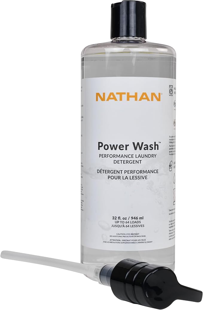 Nathan Power Wash Detergent, Natural Sport Detergent for Active Wear, Sports Equipment, Gets Rid of Odors and Stains - Image 4