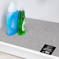 GORILLA GRIP LeakGuard Non-Adhesive Under Sink Mat for Kitchen Cabinet, 24x40, Waterproof Quick Dry Shelf Liner, Durable Absorbent Felt Mats for Bathroom Sinks, Cabinets, Dresser, Easy Trim Light Gray by GorillaGrip