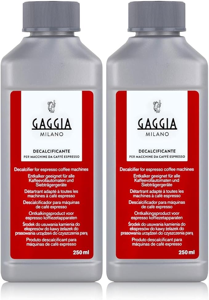 Gaggia Decalcifier Descaler Solution 250ml (2 Bottles) by Gaggia