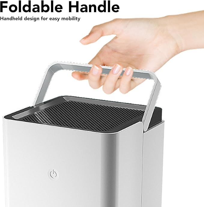 Dehumidifier for Home, 40W 1.2L Water Tank Precise Sensor Auto Stop Dehumidifier with Clothes Drying Function, Suitable for Bedroom(323sq. ft) Basement (US Plug) - Image 5