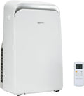 Amazon Basics 4-In-1 Portable Air Conditioner with Remote, Timer, Sleep Mode, Auto Swing, Cool/Heat/Dry/Fan-Only Functions, 13500 BTU (ASHRAE), Cools Up to 550 Sqf, Energy Saving, White by AmazonBasics