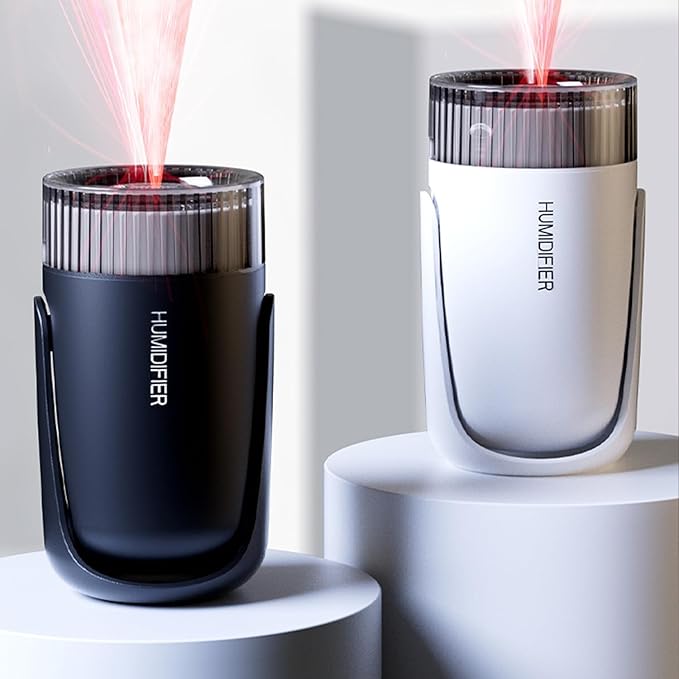 Humidifier with Starry Sky Projection, 360° Rotating Nozzle, Auto Shut-Off, USB-Powered (Black) - Image 3