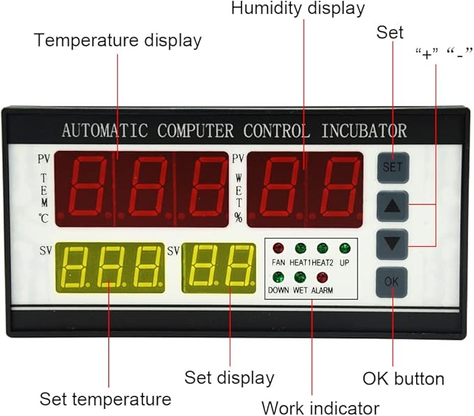 Automatic Control System for Egg Incubator Machine and Temperature and Humidity Control Machine (XM-18ZP) - Image 4
