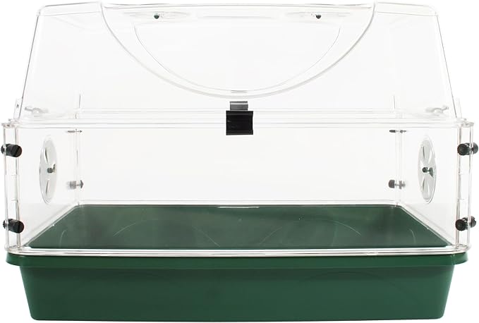EarlyGrow Medium Seed and Herb Domed Propagator with Vented Side Height Extension and Security Clip Set,Green - Image 2