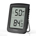 Digital Hygrometer Indoor Thermometer Humidity Meter Room Thermometer with Large Number Display,Temperature and Humidity Monitor for Home,Baby Room, Bedroom, Office, Greenhouse (Black) by Catrne