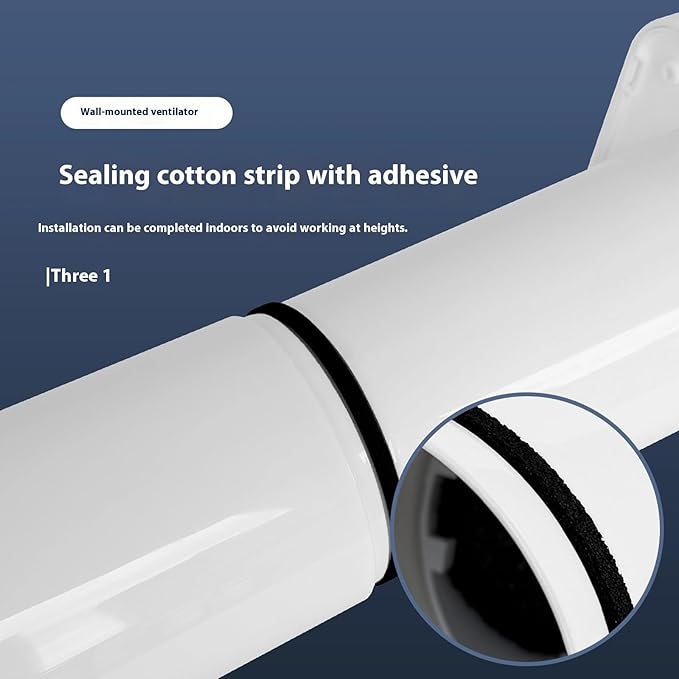 Wall Through Ventilation Device with Soundless Operate Energy Efficient Design Removable Filter Meshing for Household Adjustable Length Wall Vent - Image 8