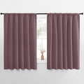 NICETOWN Blackout Curtains for Bedroom, Blackout Curtain Panels, Dry Rose, 1 Pair, 70 by 63-inch, Window Treatment Energy Saving Thermal Insulated Solid Rod Pocket Blackout Drapes/Draperies by NICETOWN