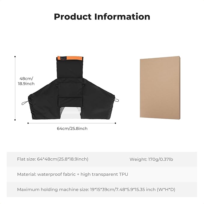 K&F CONCEPT Professional Camera Rain Cover, Waterproof Raincoat for DSLR Cameras and Lenses, Photography Camera Protector Accessories - Image 7