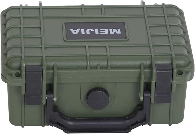 MEIJIA IP67 waterproof hard compact case,Customizable Fit Foam,8.12”x6.56”x 3.56”,Fit Use of Drones, Cameras,Equipments,lens (Green) - Image 8