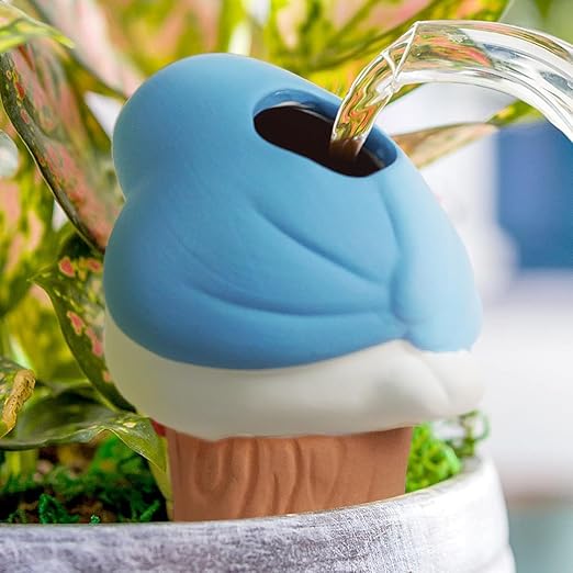 Bird Shaped Plant Watering Globes(Bule 4ps) Plants Suitable for Indoor and Outdoor Use Should be Kept Constantly Moist. The Interesting Shape Makes The Garden More Interesting and Beautiful. - Image 5