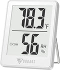DOQAUS Digital Hygrometer Indoor Thermometer Humidity Gauge Room Thermometer with 5s Fast Refresh, Accurate Temperature Humidity Meter for Home, Office, Babyroom, Greenhouse (White) by DOQAUS