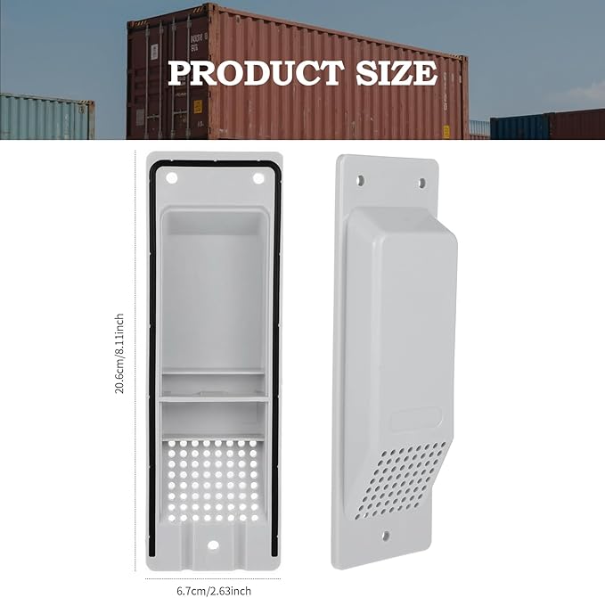 8 Pack Shipping Container Air Vent Kit Storage Container Vents Accessories Cross Flow Ventilation Kit Reduce Heat Humidity Pressure Condensation Add Air Flow - Image 3