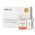Elitech 10Pack Bluetooth Ultra Low Digital Temperature Data Logger for Refrigerator Shadow Data 100000 PointsExport PDF/CSV Report, Pharmacy Vaccine DDL Calibration Certificate, MAX MIN AVR GSP-6-TLE by Elitech