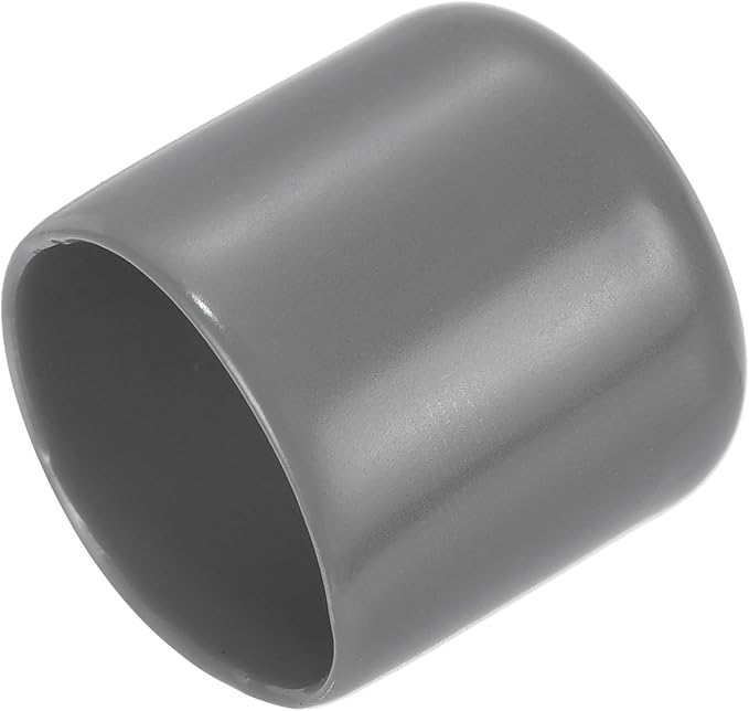 uxcell 20pcs Rubber End Caps 24mm ID Vinyl PVC Round Tube Bolt Cap Cover Screw Thread Protectors Dark Grey by uxcell