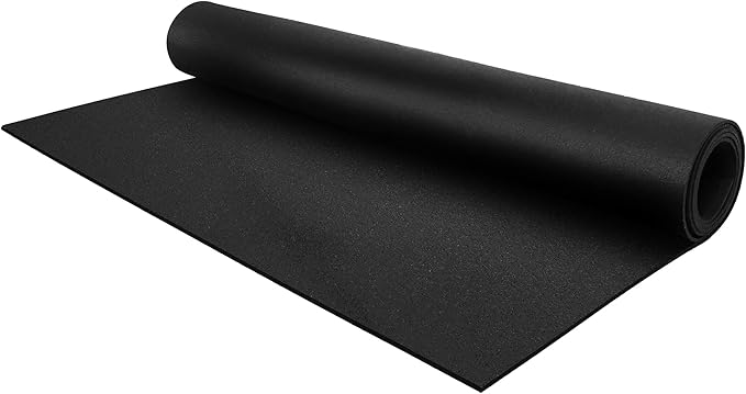 Flooring Inc's 1/4" Thick Tough Rubber Flooring Roll | Flexible Recycled Rubber Floor Mats for Home Gym | Heavy Duty Rubber Mat for Home Gyms, Sheds, Horse Stall Mat or Trailer by IncStores