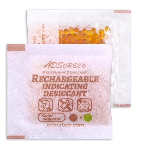 Adsorbco Rechargeable Desiccant, Indicating Silica Gel Packets, Moisture Absorbers for Storage, Gun Safe Dehumidifiers (400, 1g) by Unknown