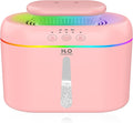 2L humidifiers for bedroom Room Home Ultra-Quiet 28 dB Quiet Supersized Cool Mist Air Humidifier for Baby Nursery，Dual Nozzie，Easy to Clean & Fill, 7 Color NightLight (Light Pink) by Lisacool