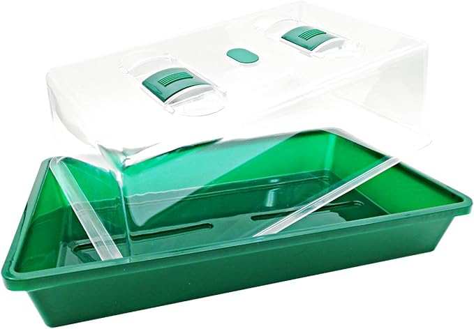 Propagator with Humidity Vents Domes,Heavy Duty Growing Tray Mini Greenhouse for Seedlings,Clones - Image 4