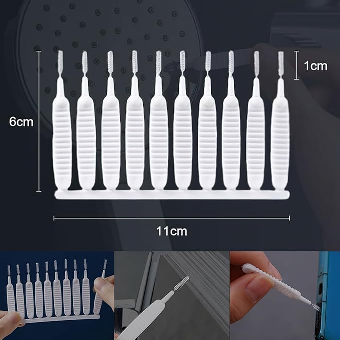 Upgrade Shower Head Cleaning Brush, Gap Hole Anti-Clogging Cleaning Brush, Shower Head Cleaner Picks Brush Tiny Cleaning Brush for Shower Head, Multifunction Shower Head Cleaning Brushes (30PCS) - Image 6