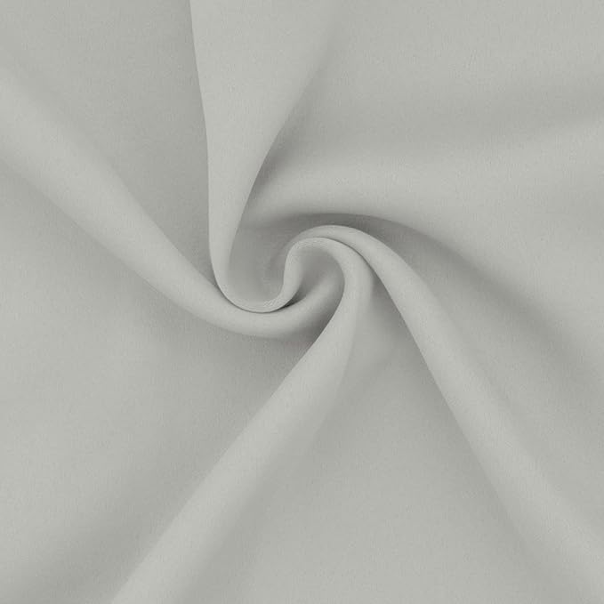 Easy-Going Rod Pocket Blackout Curtains for Bedroom, Room Darkening Window Curtains for Living Room, Thermal Insulated Noise Reduction Solid Window Drapes, 2 Panels(42x72 in, Greyish White) - Image 5