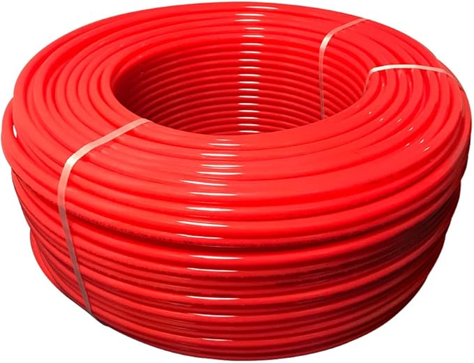 Supply Giant Oxygen Barrier PEX-B Pipe 1/2 Inch x 1000 Feet Coil, Red Tubing for Radiant and Hydronic Heating Systems, Non-Potable Water Pipe for Winter Season by SupplyGiant