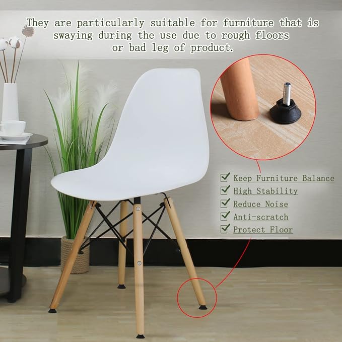 uxcell M6 x 20 x 25mm Furniture Glide Leveling Feet Adjustable Leveler Floor Protector for Chair Sofa Table Leg 2 Pack - Image 6