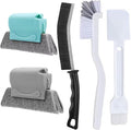 Deep Clean Brush Set Crevice Cleaning Brush Window Groove Cleaner Tools Kit for Small Spaces, Sliding Door, Shutter, Air Conditioner, Bathroom/Shower, Blinds, Vents by Unknown