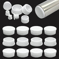 1-9/16" (40mm) Plastic Hole Plugs White -Round Chair Leg Caps, Flush Mount Pipe Plugs, Tubing End Caps for Metal&Wood Legs Tube, Outdoor Furniture Feet caps,for Pipe Wall thicknesses of 2-4 mm,12 PCS by EASYEAH