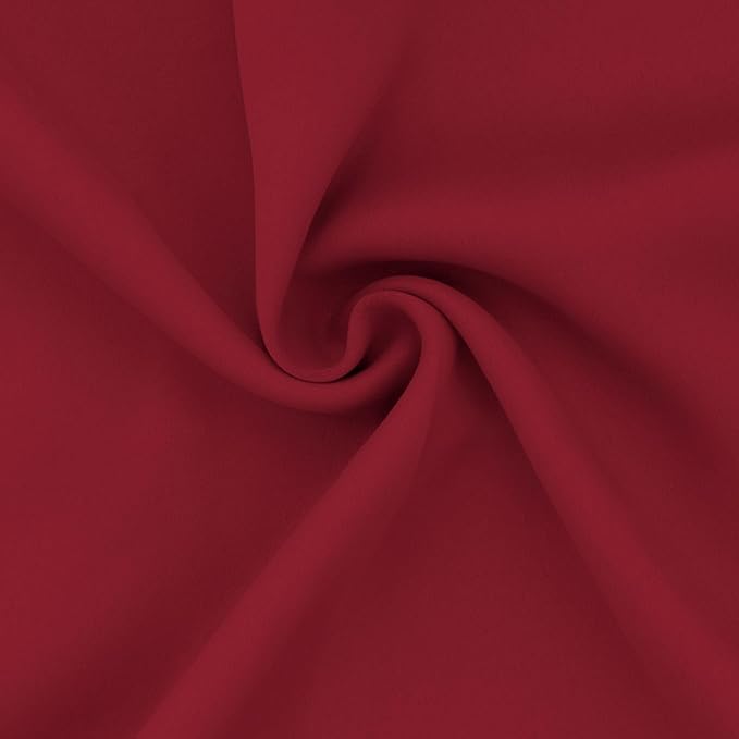 Easy-Going Rod Pocket Blackout Curtains for Bedroom, Room Darkening Window Curtains for Living Room, Thermal Insulated Noise Reduction Solid Window Drapes, 2 Panels(42x72 in, Christmas Red) - Image 5
