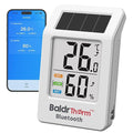 BaldrTherm Bluetooth Thermometer Wireless, Smart Thermometer with App Control, 200ft Coverage, Offline Storage, Trend Charts, Real-Time Alerts for Home, Pet Cage, Indoor/Outdoor Use, White, 1pack by BaldrTherm