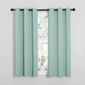 NICETOWN Window Curtain Panels, Thermal Insulated Solid Grommet Blackout Draperies/Drapes for Loft, Dorm (Aqua, One Pair, 34 by 54-inch) by NICETOWN