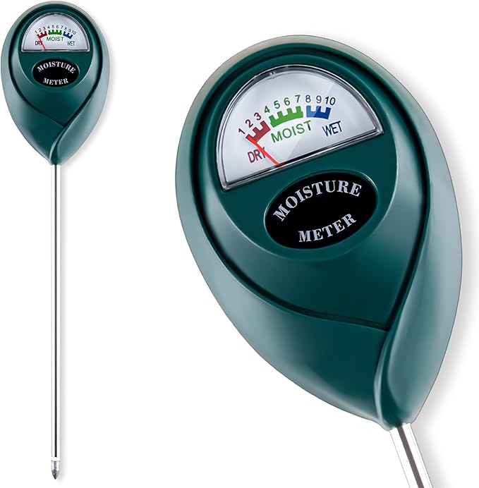 Soil Moisture Meter for House Plants, Plant Water Meter,Plant Moisture Meter for House Plants and Outdoor Plants, No Batteries Required (Green) by TennedrivGreen