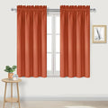 DWCN Blackout Curtains Thermal Insulated, Energy Saving & Noise Reducing Bedroom and Living Room Curtains, Burnt Ochre, W 38x L 54 Inch, Set of 2 Rod Pocket Curtain Panels by DWCN