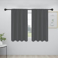 Easy-Going Rod Pocket Blackout Curtains for Bedroom, Room Darkening Window Curtains for Living Room, Thermal Insulated Noise Reduction Solid Window Drapes, 2 Panels(34x45 in, Grey) by Easy-Going