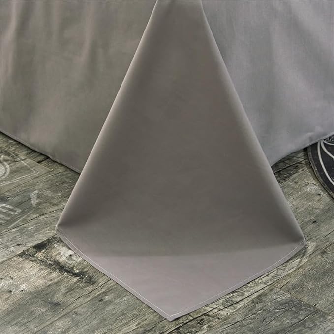 WenBags Lightweight Waterproof Flat Sheet 90 * 118 Inches California King Size-Mattress Protector for Bed & Couch, Pet Hair Resistant Cover Ideal for Dogs & Cats, Perfect for Hotels & Hospitals(Gray) - Image 2